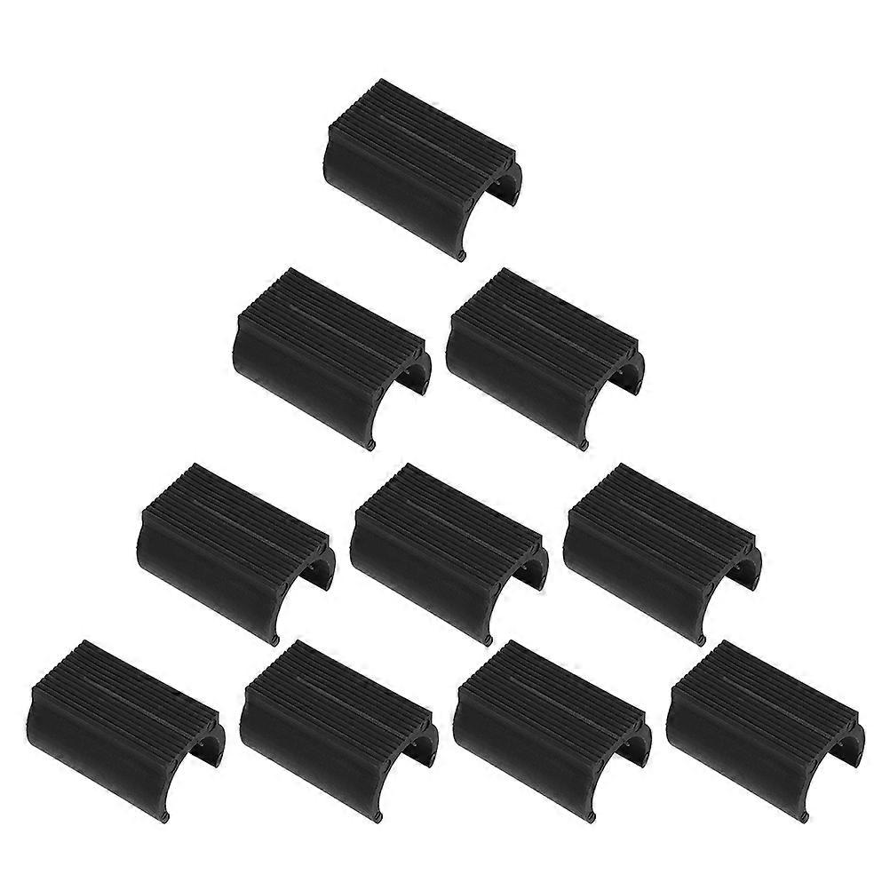 Plastic Chair Feet Protectors (25 Pcs) – U Shaped Non Slip Caps for Furniture Legs, Noise Reducing Tube Covers for Home, Office & School Use
