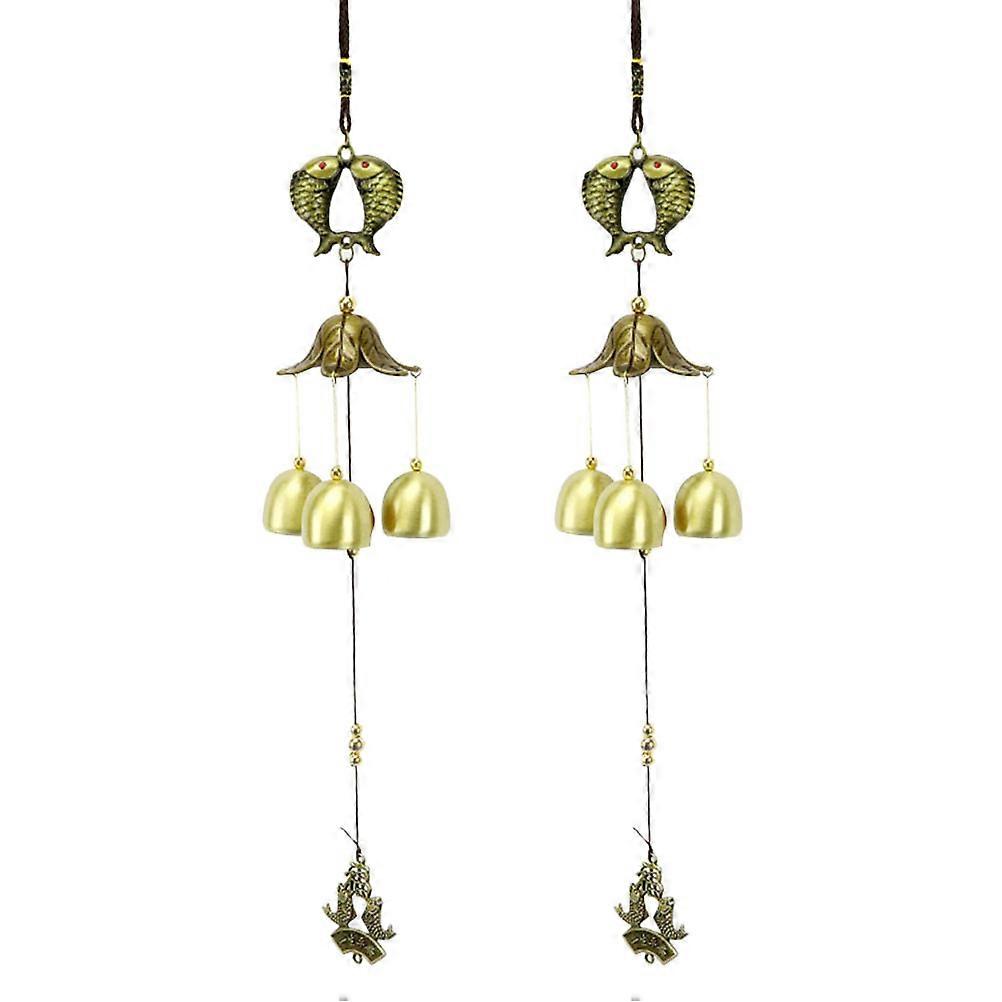 Wind Chimes Ornament Home Decoration 40*7 Cm Shape Relaxing Sound 2Pack