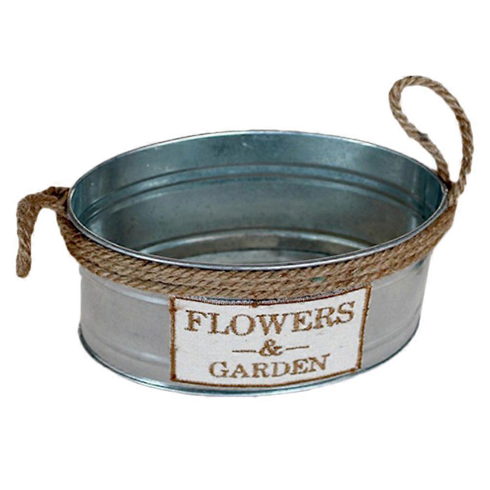 Decorative Flower Pots Succulent Plant Pot People Who Like Planting Retro Metal Crafts 1Pack