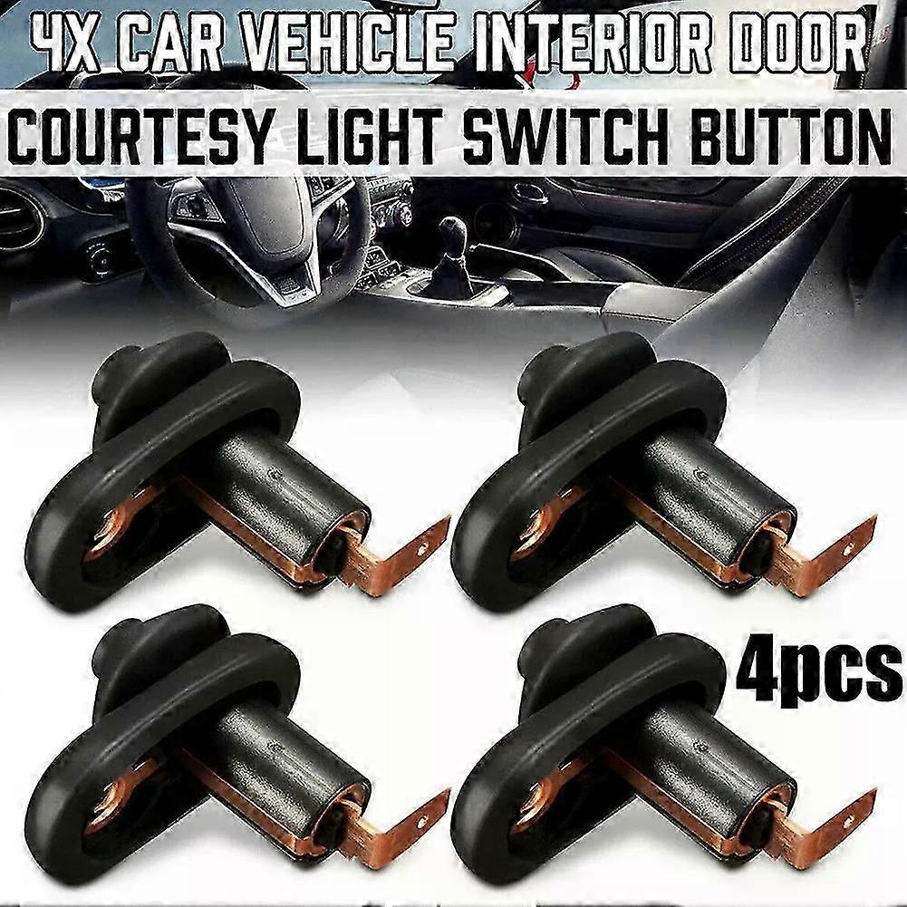 4 PCS Door Light Switch High Quality Universal Car Vehicle Interior Light Lamp Switch Button Part
