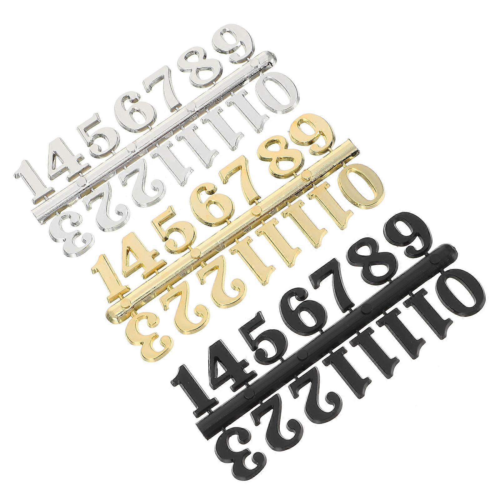 Diy Clock Kit Clock Numbers For Clock Making Practical Use Space Saving 15 Sets