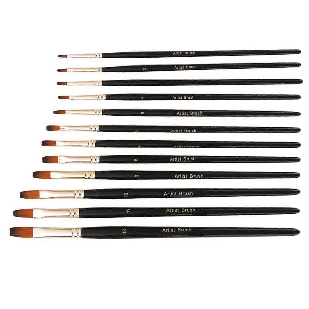 Detail Paint Brushes Parades Students Hobbyists Different Brush Sizes 12Set