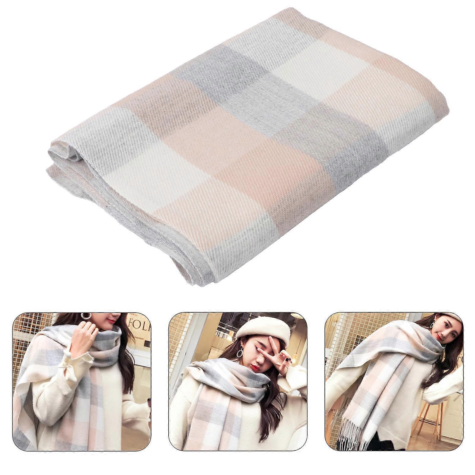 Women's Scarf Cold Winter Outdoor Activities Multi-functional Use Rectangular 1Set