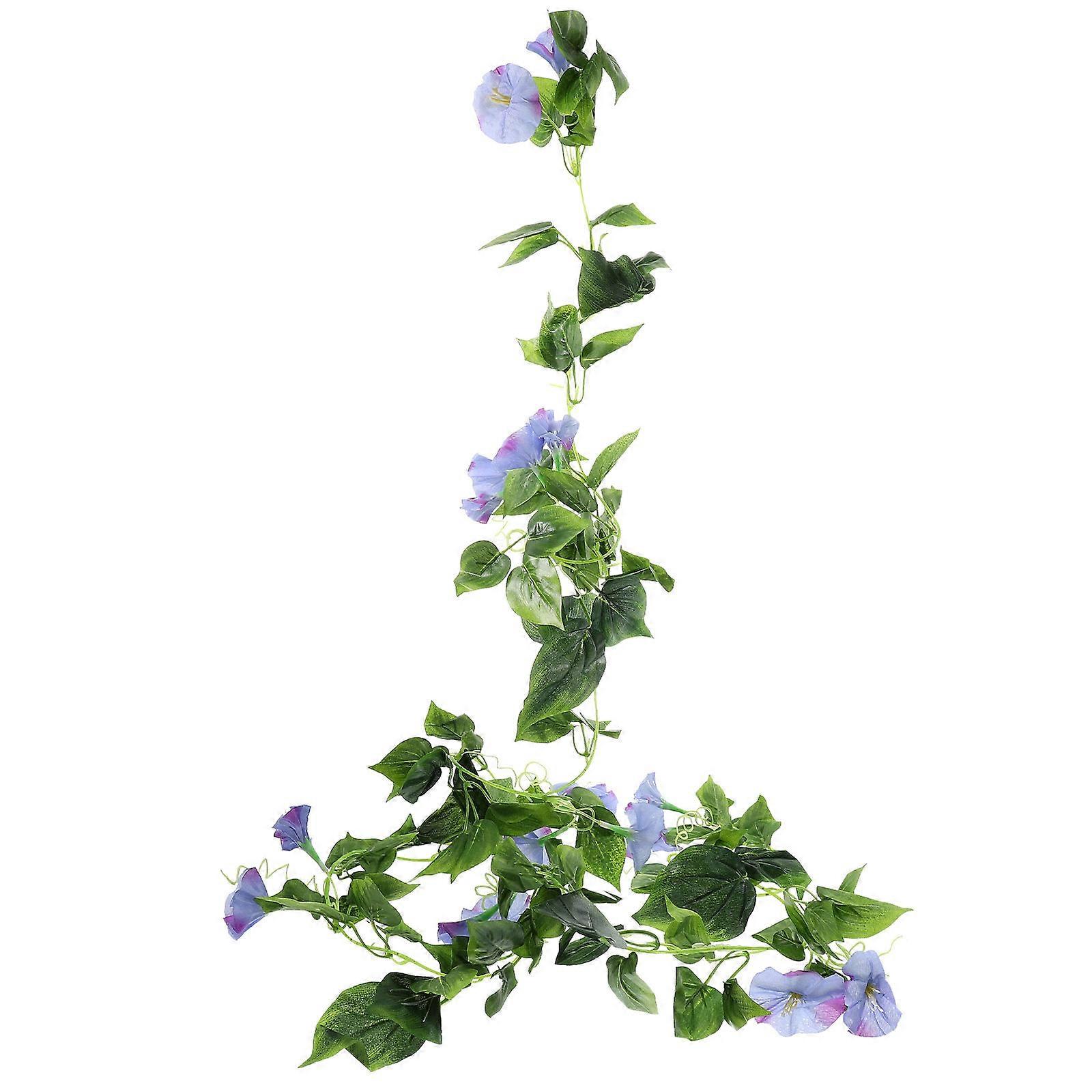 結婚式のパーティーのための装飾的な造花ガーランドフェイクフラワーつるエレガントなブルー230.00X6.00X6.00CMシルク布プラスチック1セット