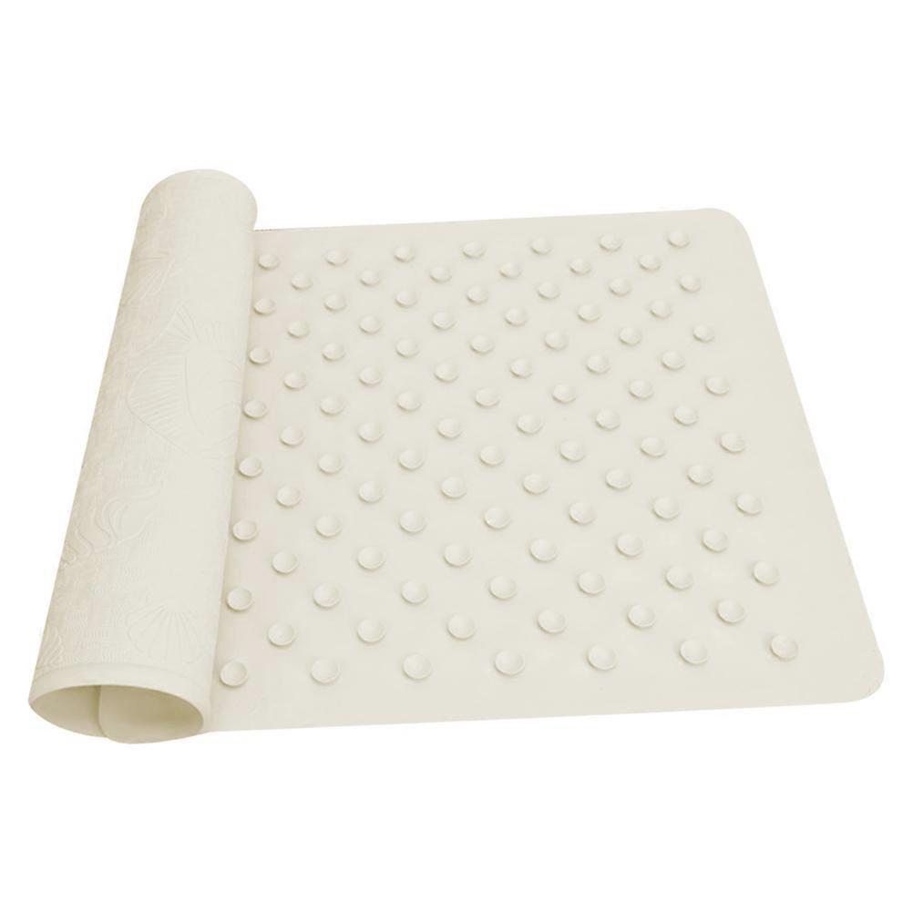 Washable Non Slip Bath Mat Bathroom Use Rubber Tub Mat 53x35cm Anti-Slip Suction Cup Design 1Pcs