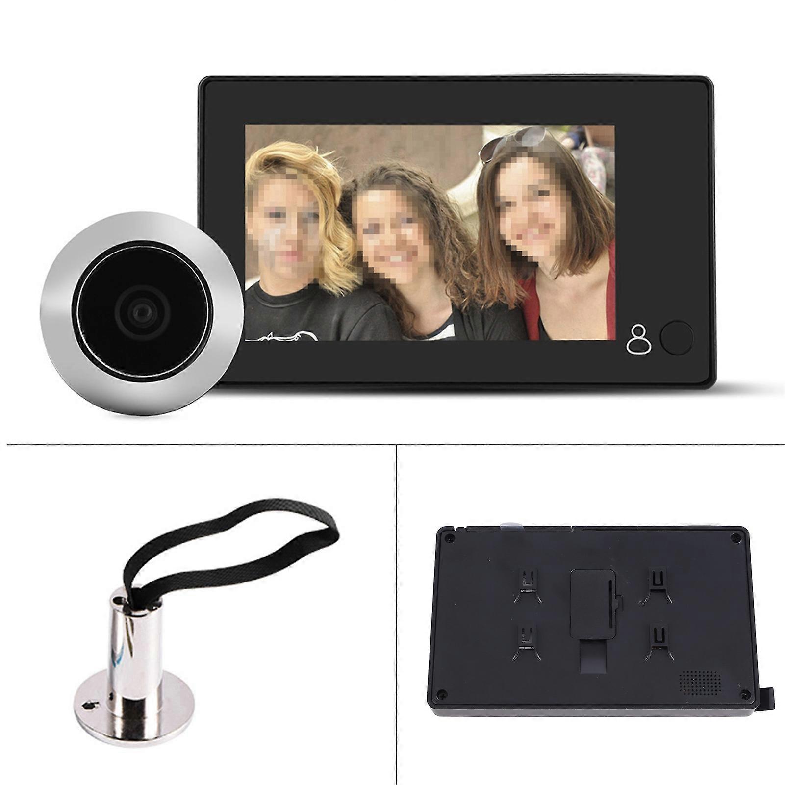 4.3" TFT LCD Digital Door Viewer 110° Grand Angle HD Caméra Noir