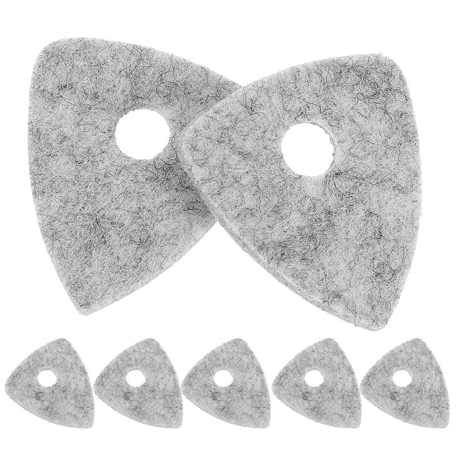 Felt Plectrums For Guitar Durable Flexible For Ukulele And Acoustic Guitars 10Pcs