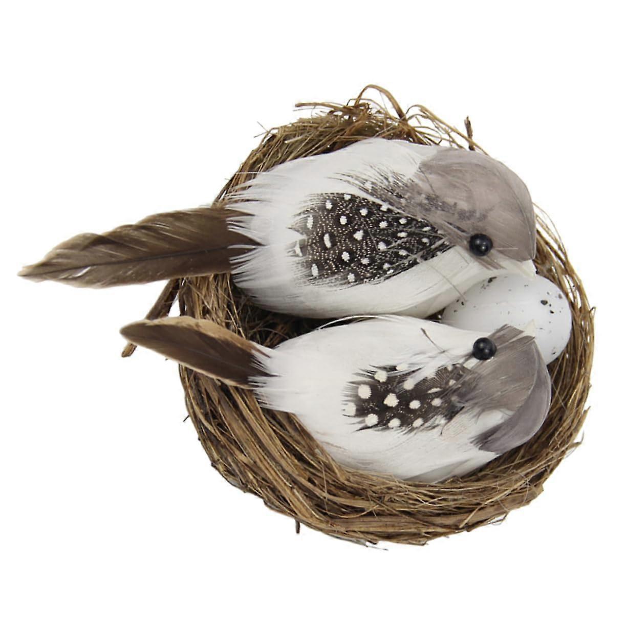 1 x Bird Nest Bird Cage Birds Craft Bird Aviary Squirrel Proof Feathers for Bird House Window Bird House for Outdoor Artificial Bird Nest Tit Stun