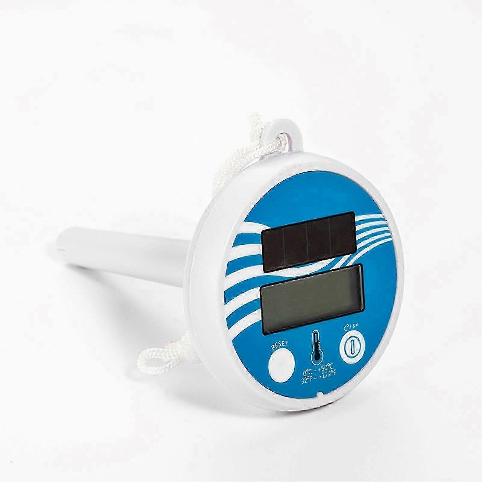 Solar Powered Wireless Pool Temperature Tester Swim Pond Tub Waterproof Digital LCD Display Floats Temperature Meter