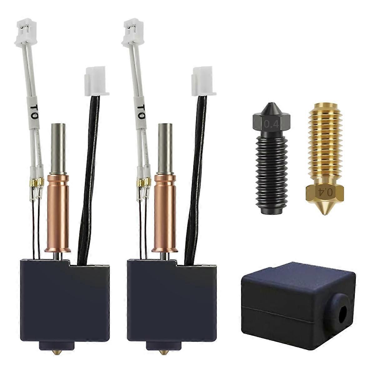 2er-Pack 3er Hotend-Ganzmetall-Hot-End-Extruder-Druckkopf-Kit