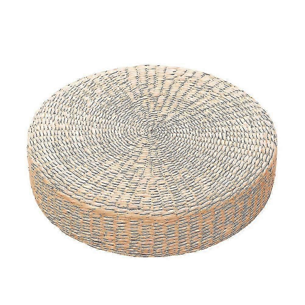 45cmヨガマットラウンドプーフフロアピロークッションストロー瞑想厚くするソフトヨガ機器