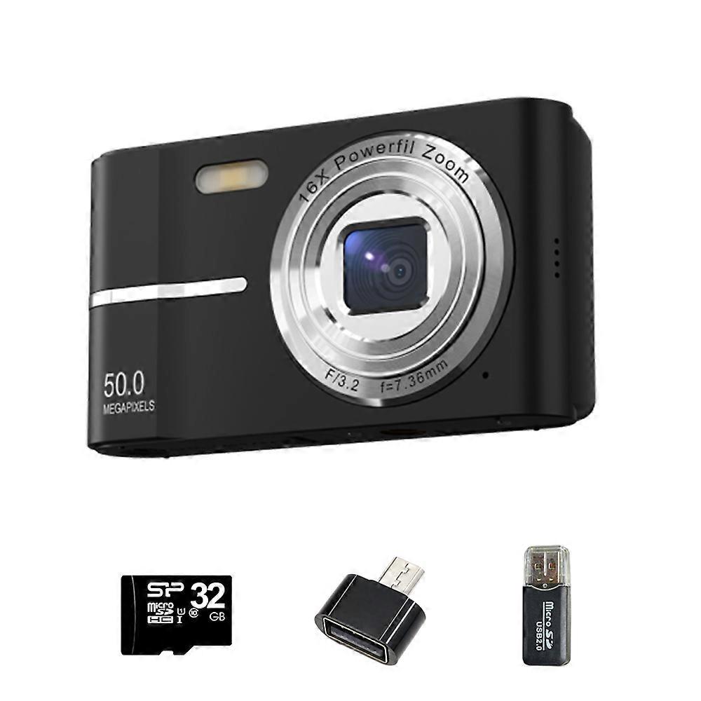 Digital Camera 4K Screen Video Camera With 32GB Memory Card