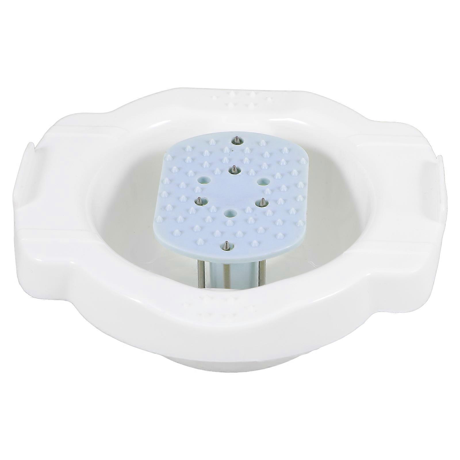 Vegetable Food Safety Holder Kitchen Utensil Rectangular White Cutting 1Set