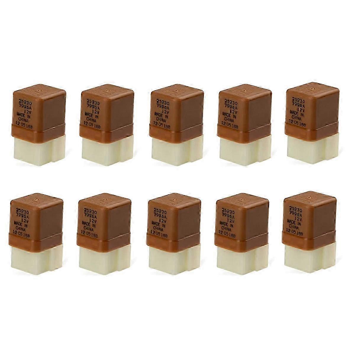 10PCS 6-Pins 12V Car Relay for for Various Models Edition 0704