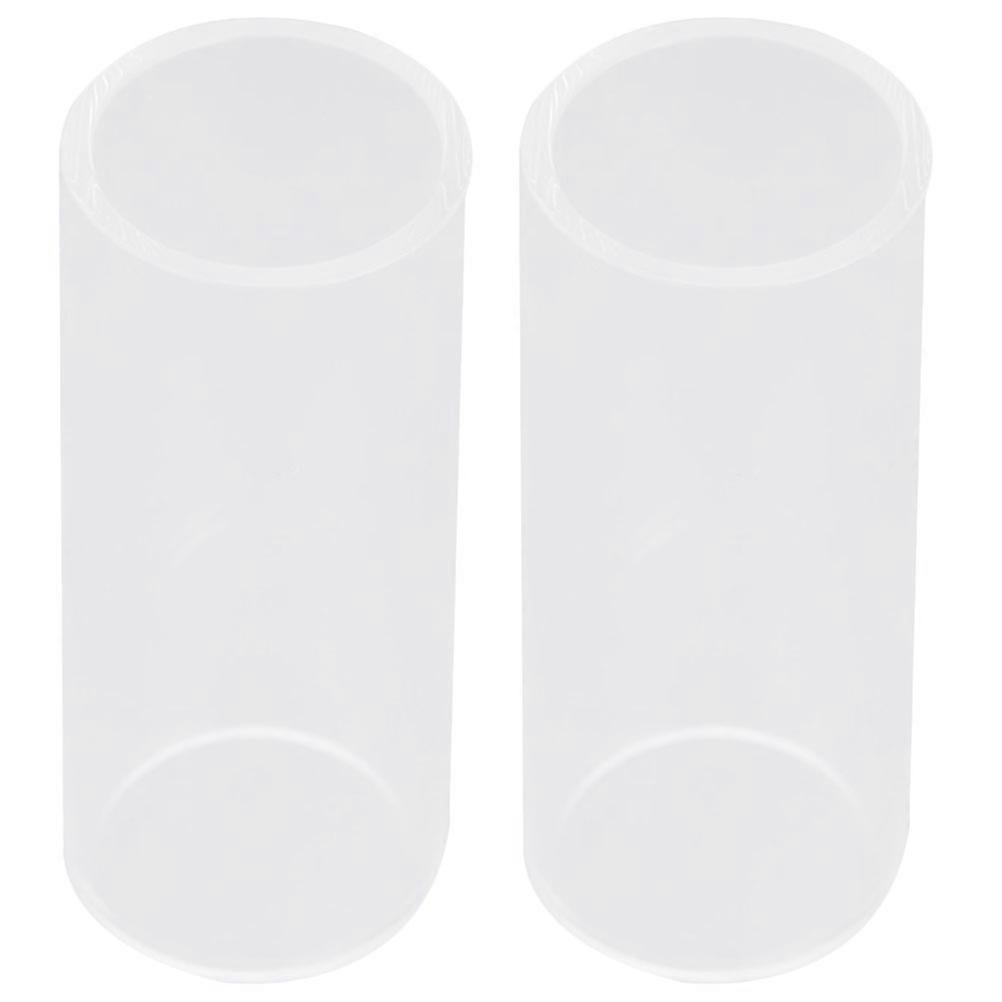 Gitarrtillbehör Transparent slide för gitarr framhäver mellantoner glasmaterial 5,1x2,2x2,2cm 2-set