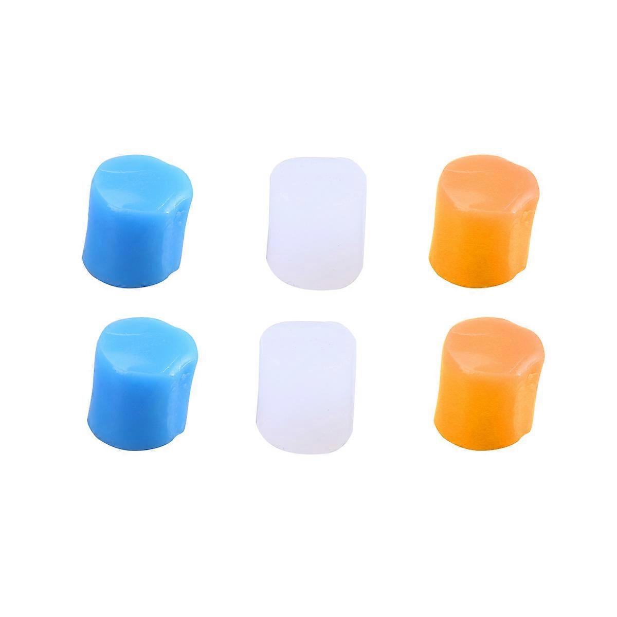 Noise Dampening Ear Plugs Earplug Shape Assorted Color 6Pcs For Sleeping And Studying