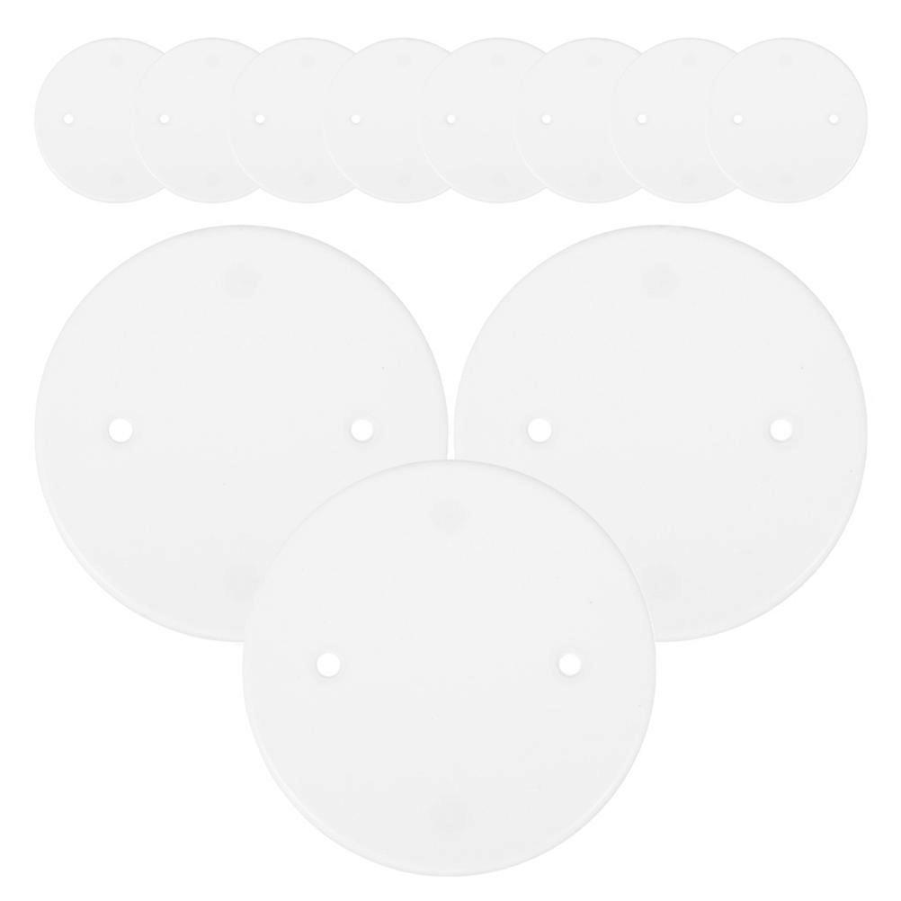Ceiling Blank-Up Cover Round Electrical Box Cover For Oversize Box Openings Office 50Pcs