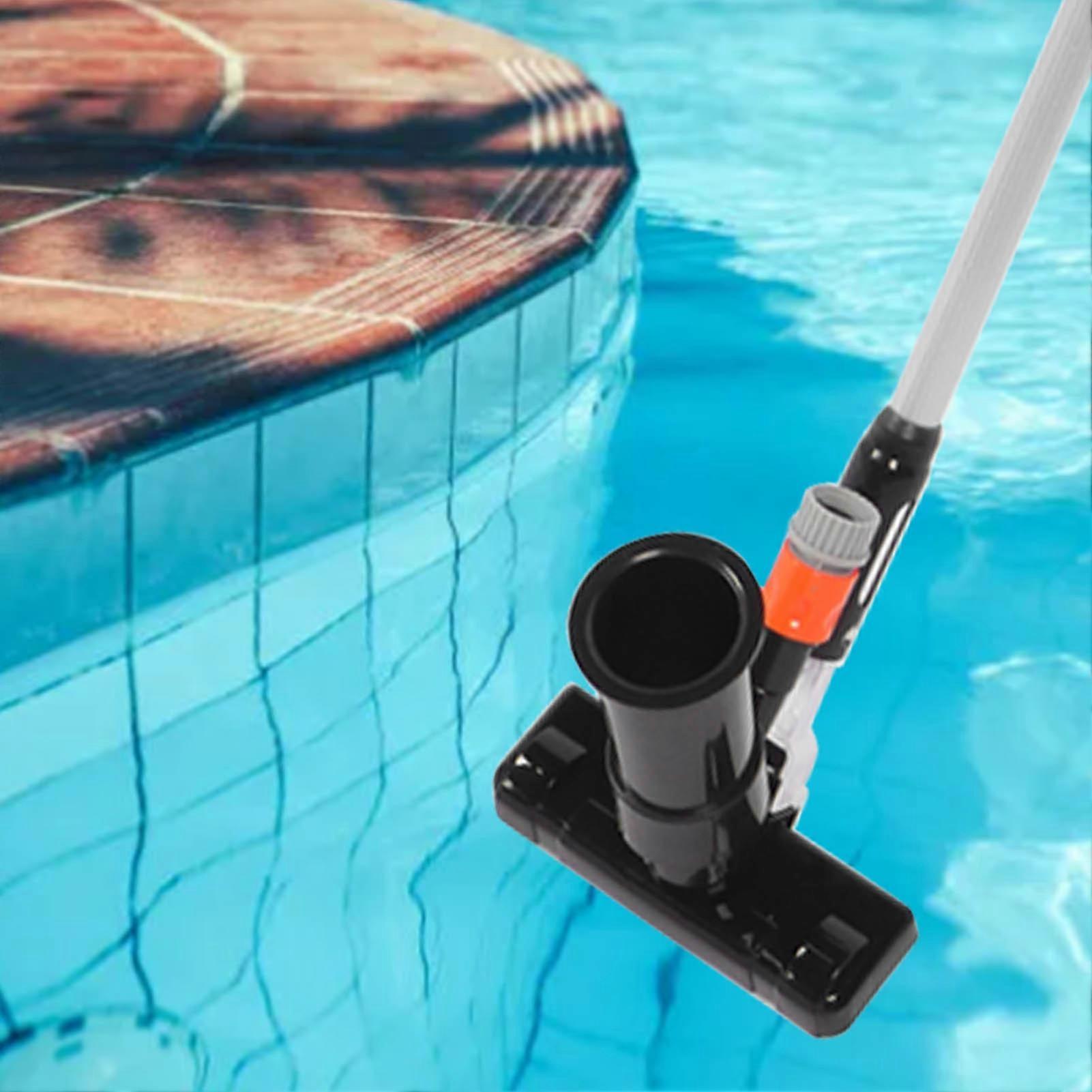 Pool Jet Vacuum Cleaner with 4-Section 160cm Pole, Black Plastic