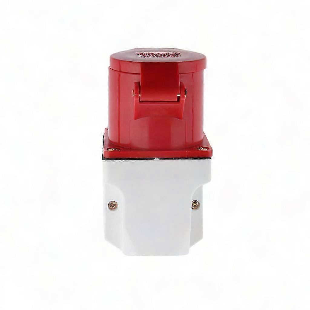 4 Pin Wall Plug Angled Surface Socket Mount 380v 3p + E Waterproof IP44 32a