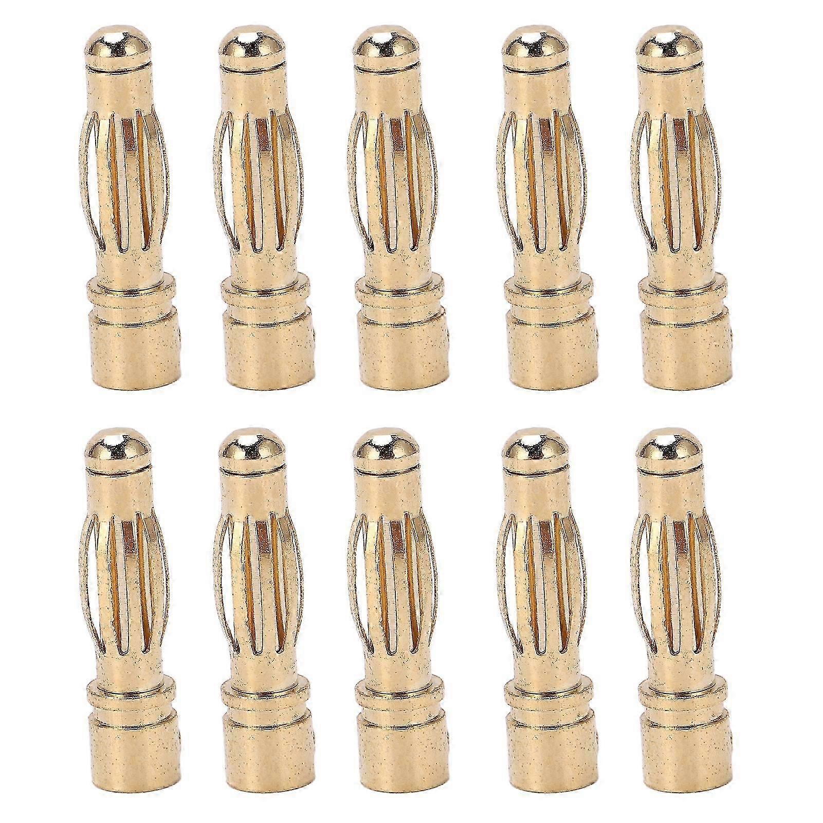 10Pcs High Accuracy DIY Banana Plug Connectors with Good Transmission Performance