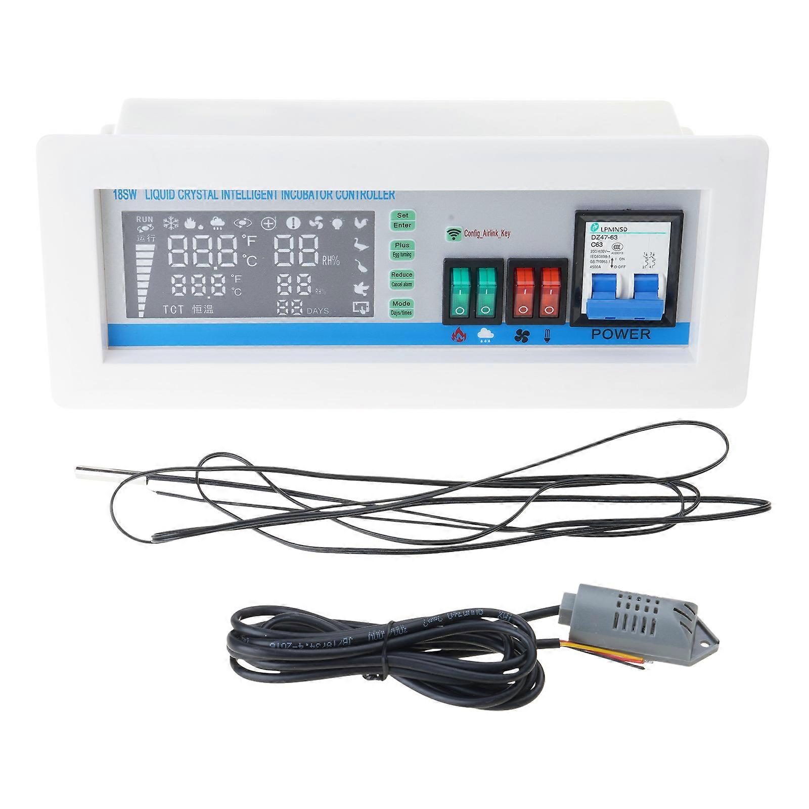 XM-18SW Auto Egg Incubator Controller Thermostat Hygrostat App System Control  White