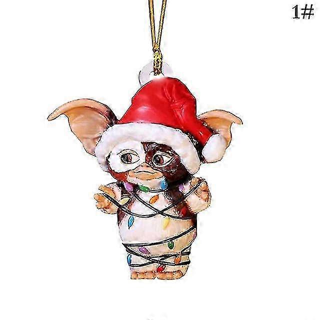 Vintage Iron Pendant Antique Style Santa Claus Airplane Tree Hanging Decoration for Parties