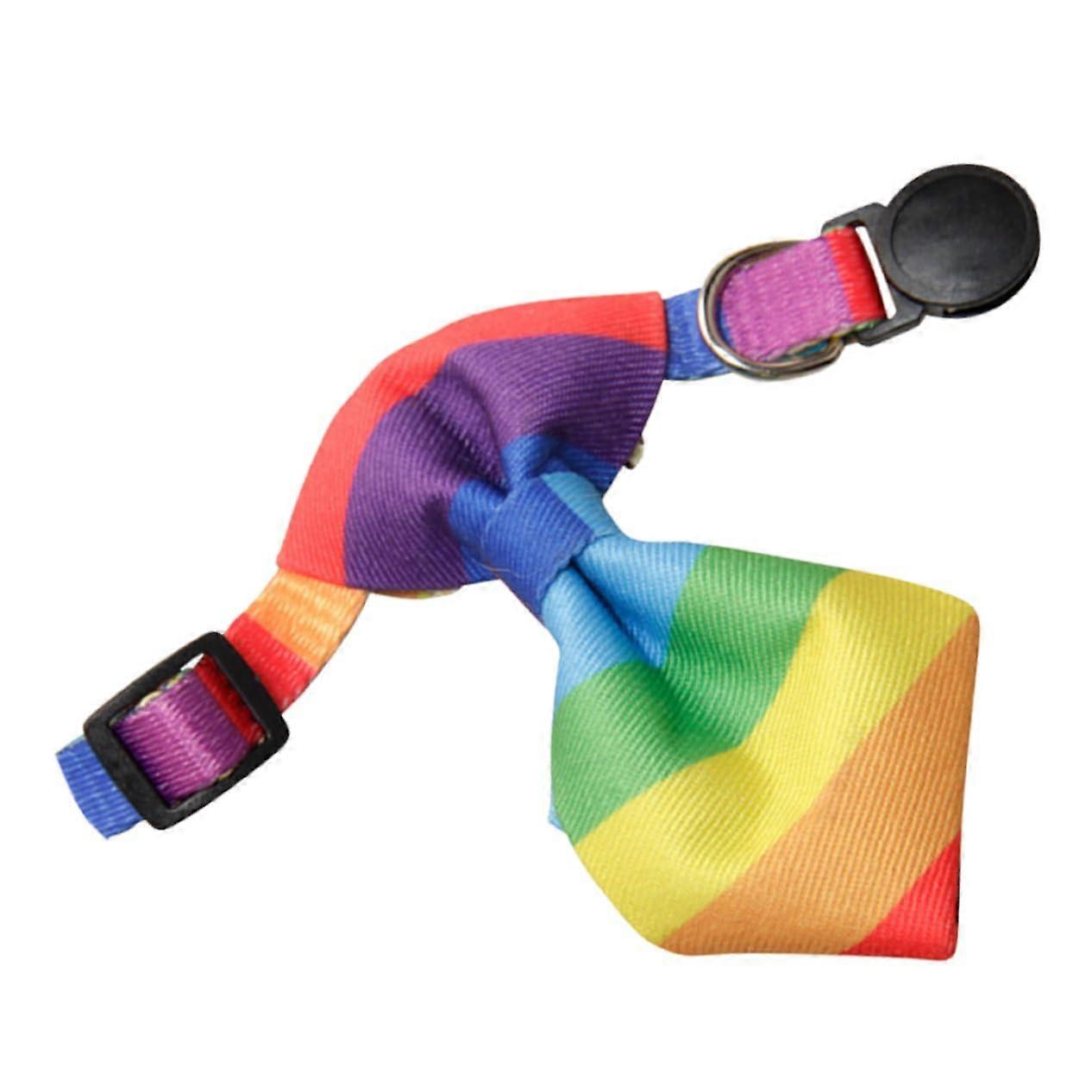 Small Dog Collar With Bow For Puppies - Colorful Fabric Collar For Cats And Kittens, Adjustable, Decorative