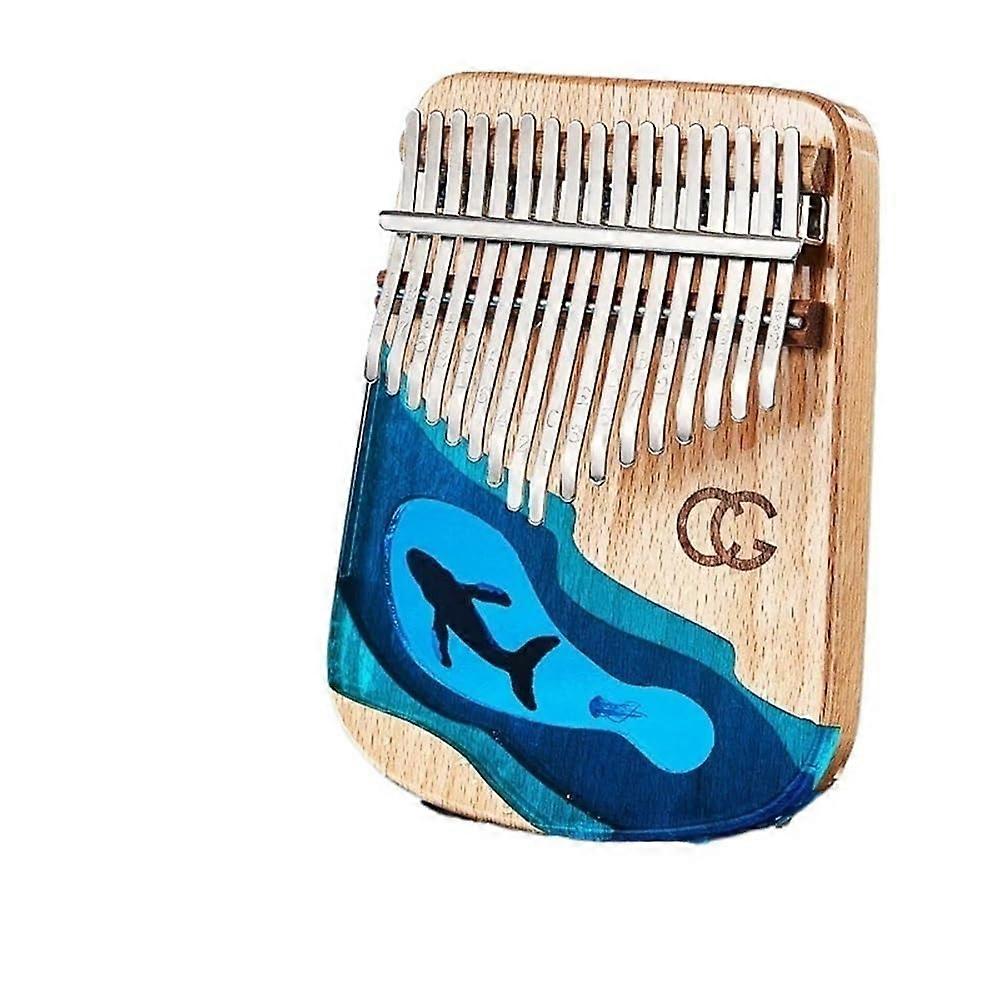Kalimba Daumenklavier 17-Tasten, Holz Daumenklavier für Anfänger, Musikinstrument für Geburtstagsgeschenke und Festivals