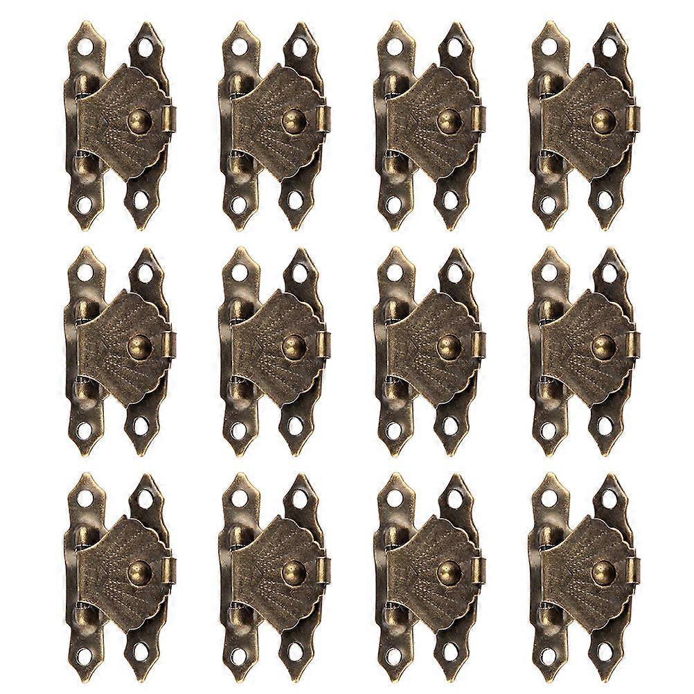 Golden Iron Jewelry Box Locks 25 Sets Reliable Durable Hooks for Boxes