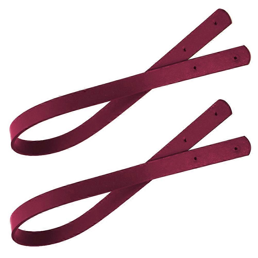 Bag Strap Accessory Tote Bag Strap Replacement Handle 60cm Long Dark Red 2Pcs