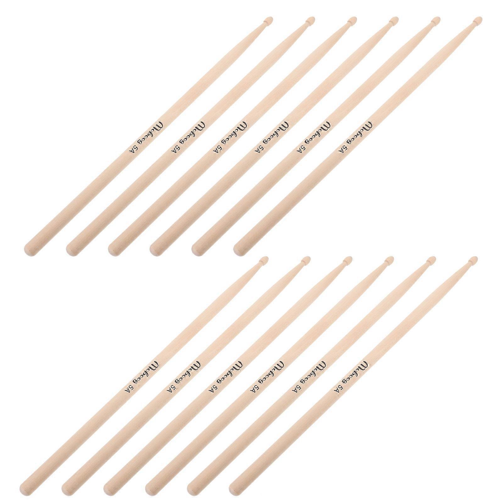 Here's a refined and professional product description for **6 Pairs Maple Drumsticks Durable Percussion Sticks for Students & Beginners**:
**6