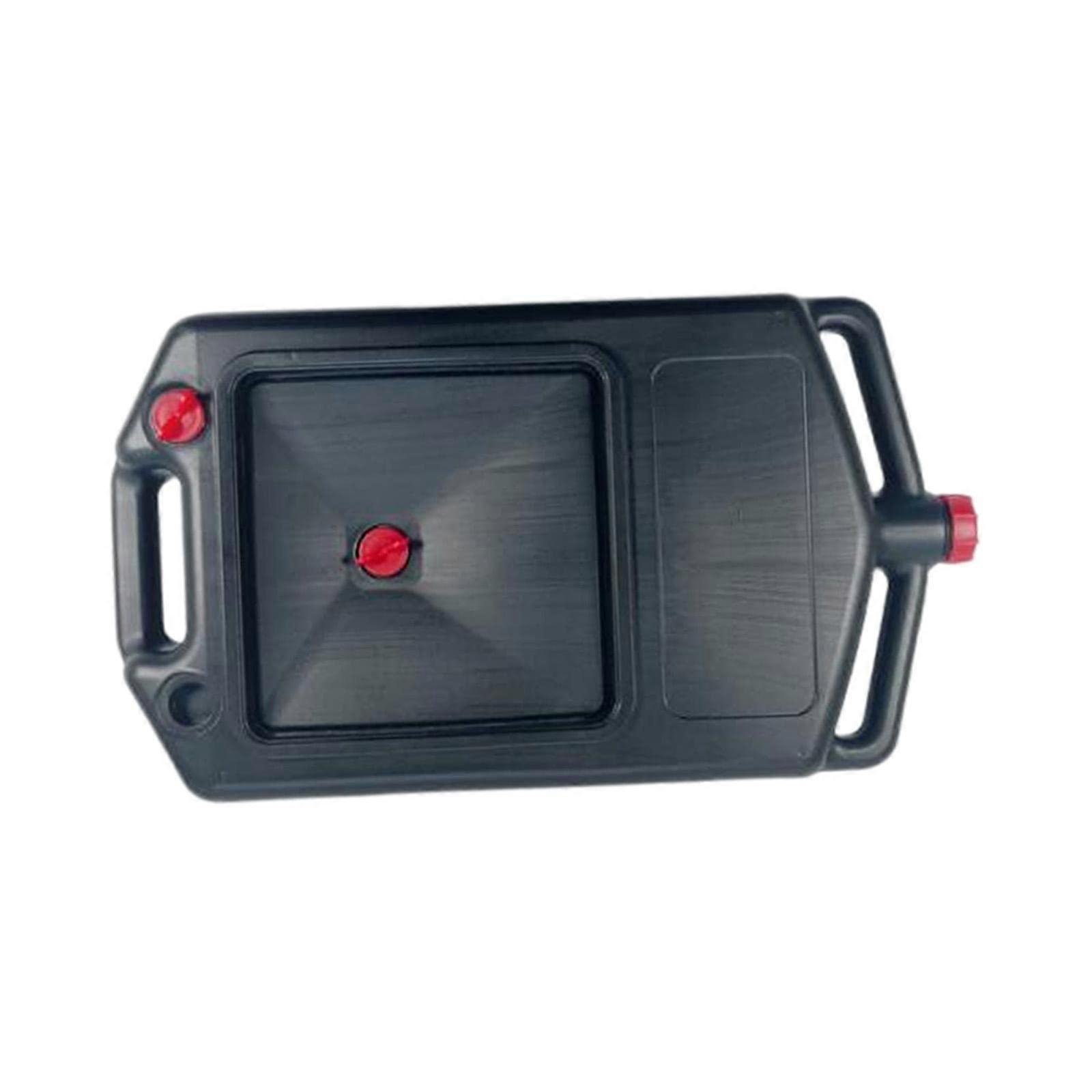 Oil Drain Jug with Dirt-Free Design, Frost Protection Fluid Compatible, 5 Gallon Recycling Container and Drain Tray