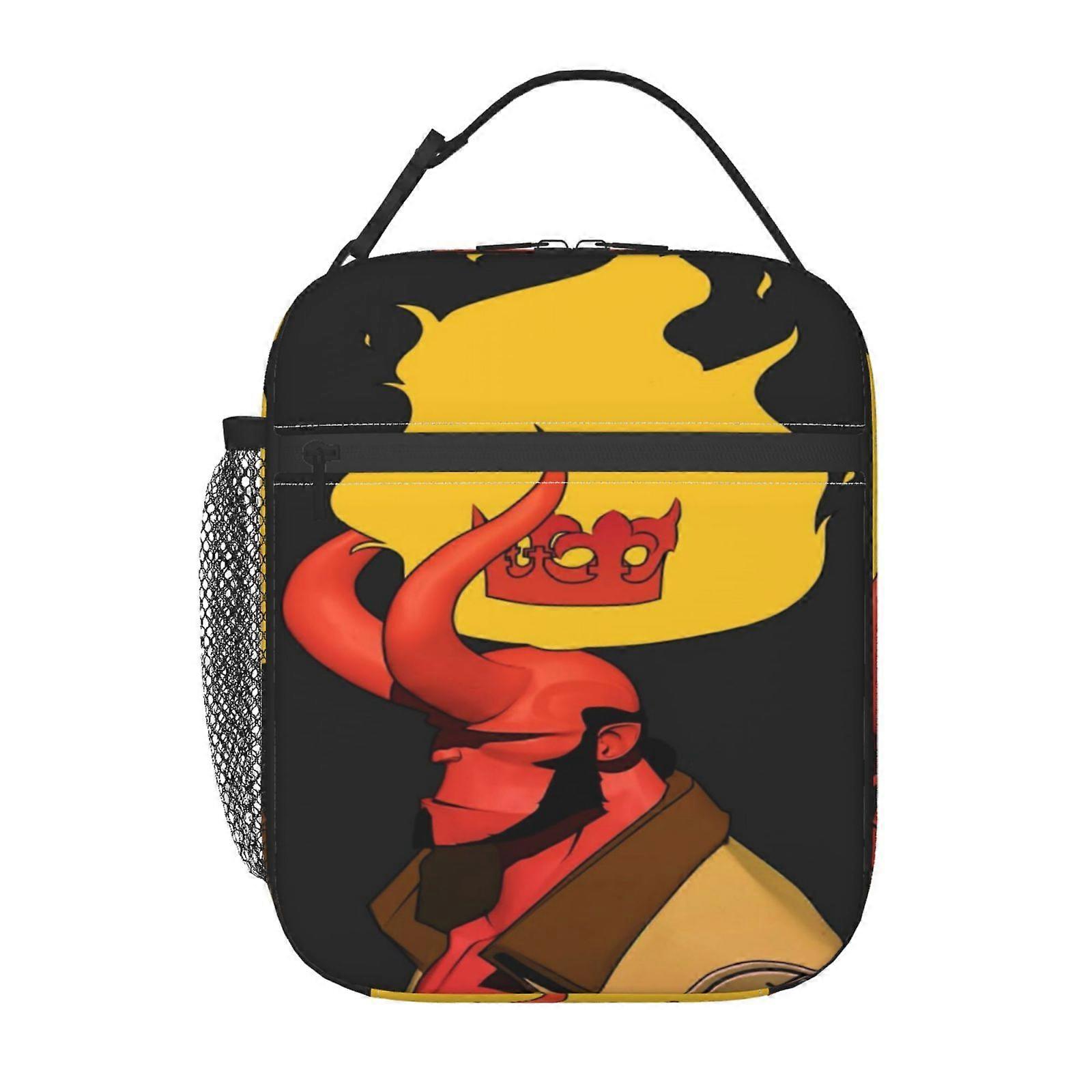 t22 Hellboy Blood and Iron Lunch Bag Professional Edition, Executive Style with Document Pocket, Suitable for Business Meetings a22