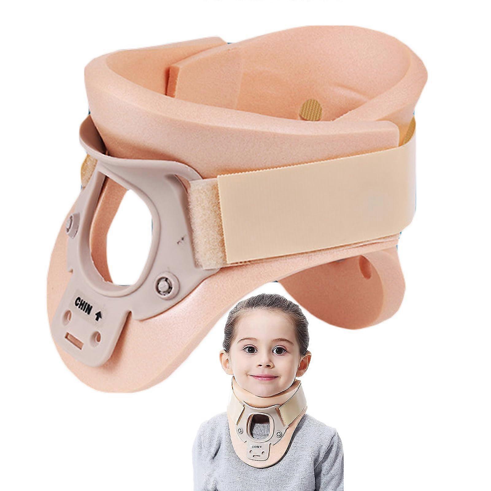 Children's Neck Support with 'V' Shape, 360° Wrap, Adjustable Tightness, for Strains