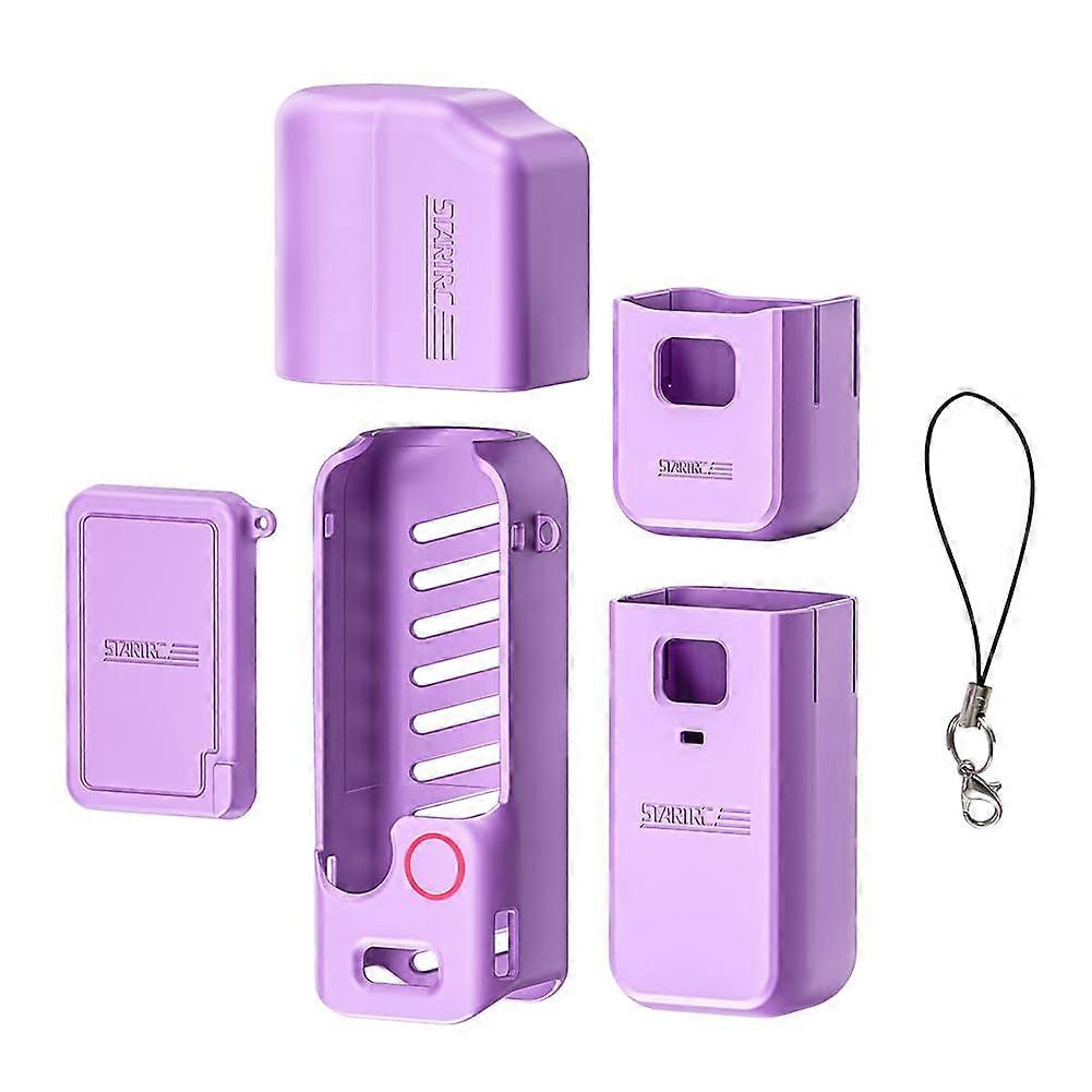 Silicone Case For DJI Osmo Bag 3 Gimbal Handle Soft Protection Housing Lens Cap Anti Scratch Anti Bump Purple Modern