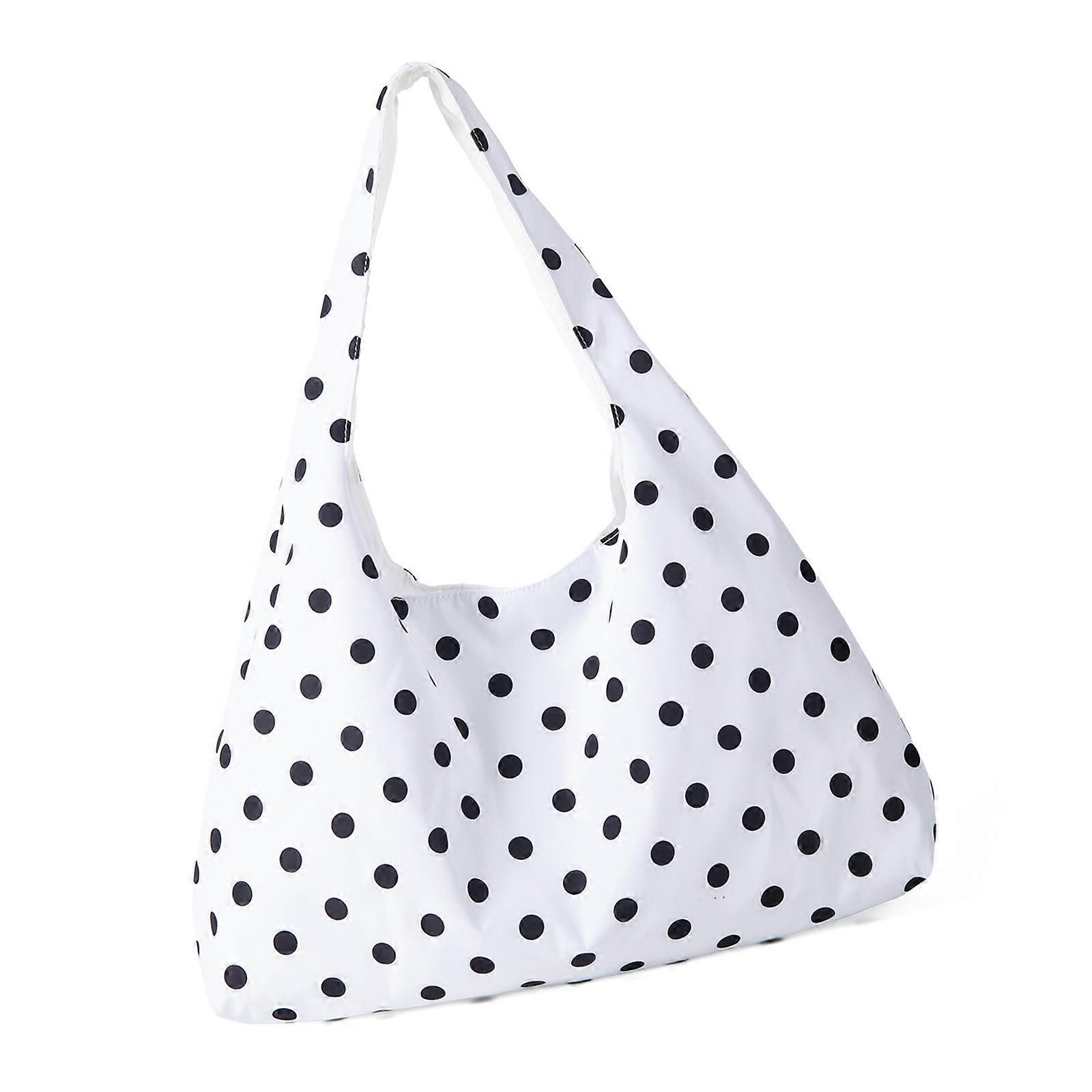 Moderna borsa a tracolla Dot Borse ascellari per trendsetter comode da trasportare con scomparti funzionali per l'organizzazione bianco