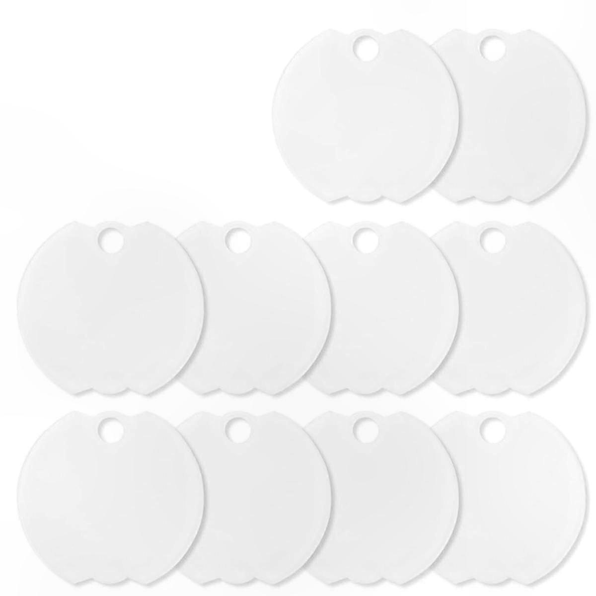 10 Pack Sublimation Acrylic Name Plates, Blank Name Tags for 40 Oz Tumblers, Customizable Topper Inserts