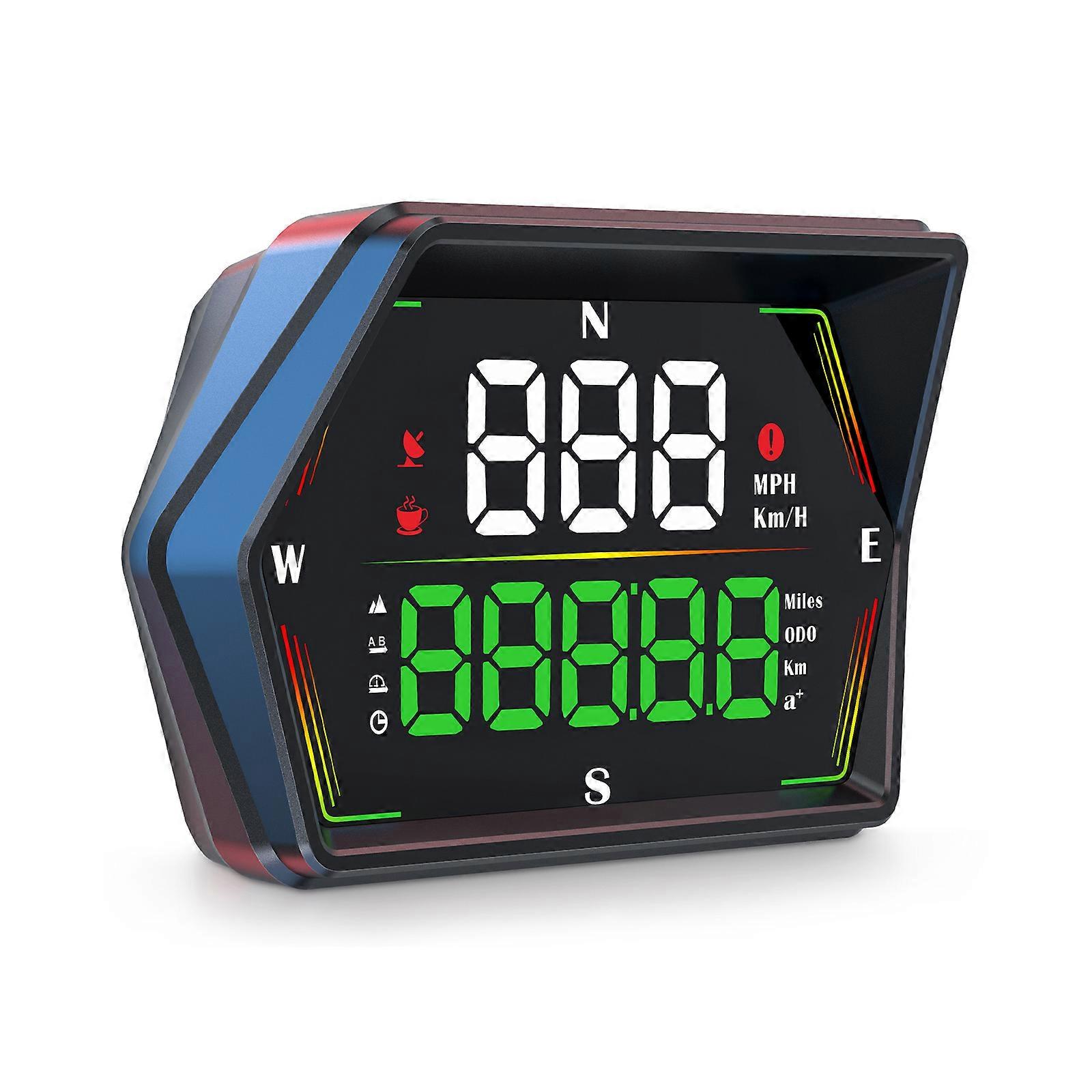 Real Time Speed Monitor Head Up Display Suitable for Safe Driving with Automatic Brightness Adjustment Easy Installation Multicolor