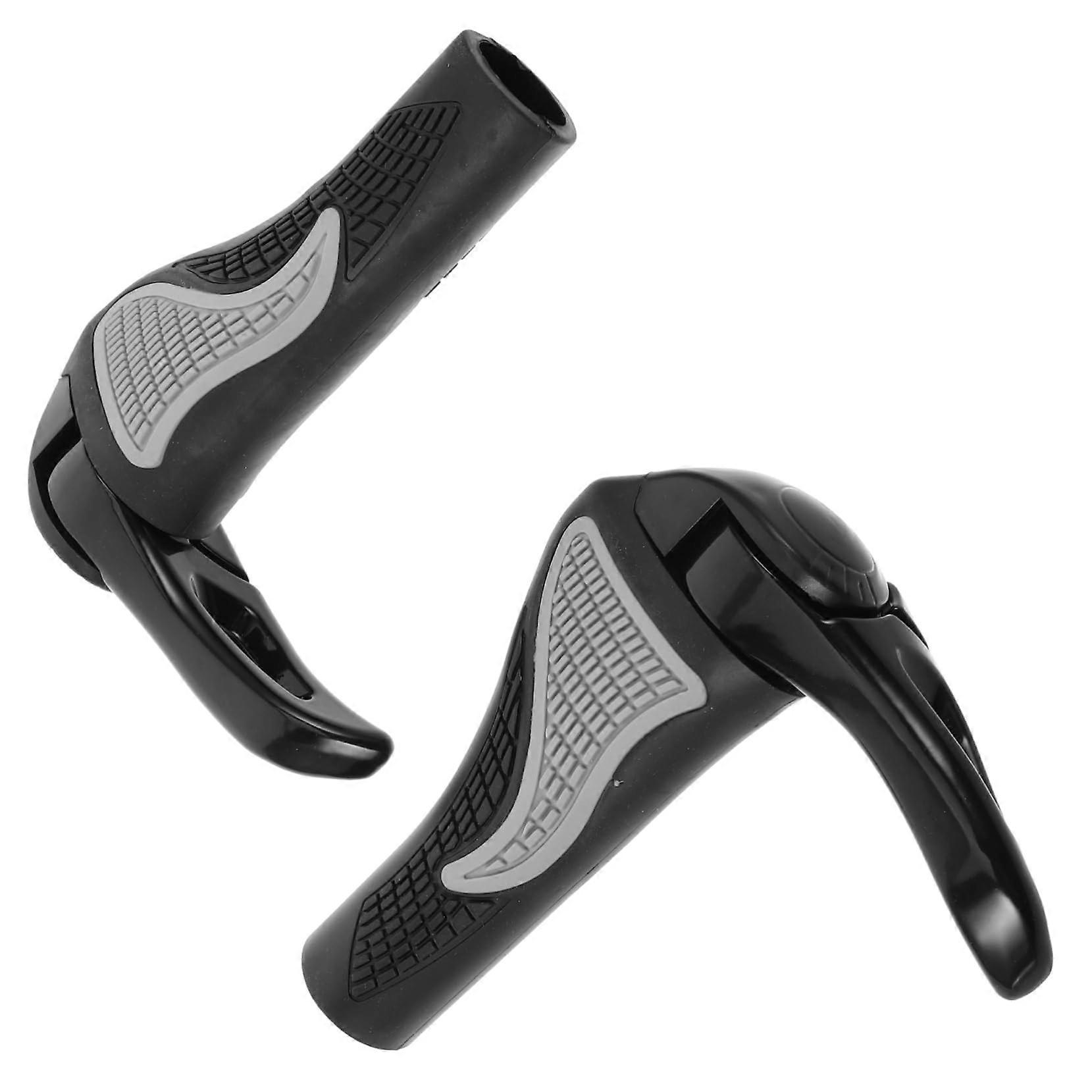 1 pair of ergonomic bicycle handlebar grips for mountain bike for improved grip