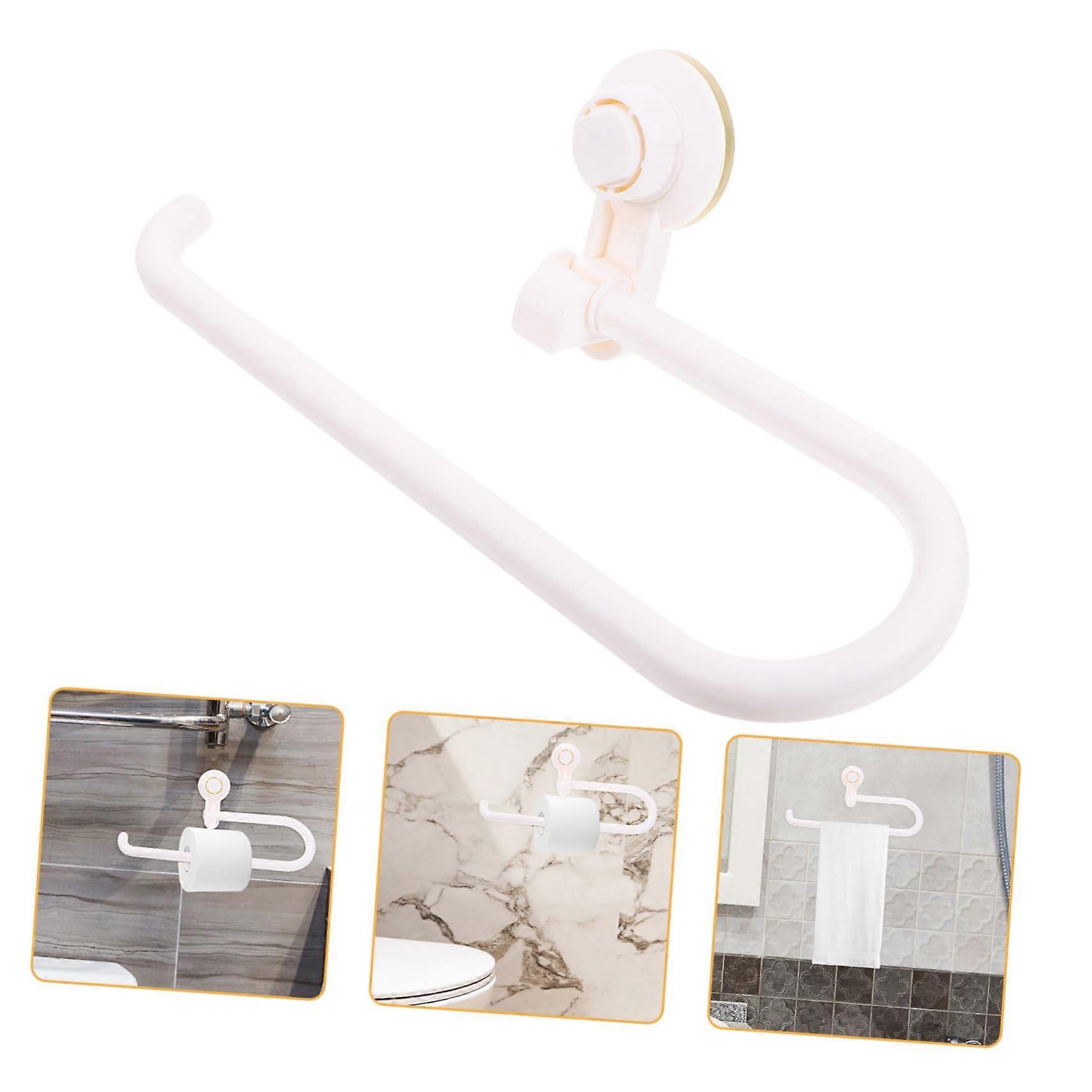 吸盘式毛巾架,现代毛巾和厕纸架,适用于浴室和厨房,节省空间且无需钻孔,是擦手巾和厕纸的理想选择