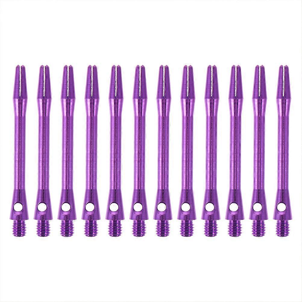 12pcs Aluminum Alloy Dart Shafts – Sturdy, Lightweight Design with Thread for Enhanced Gaming Experience in Office or Game Room