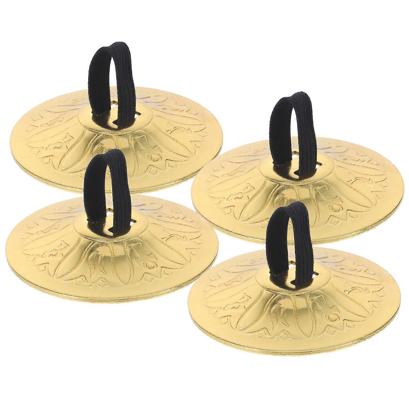 2 Pairs Portable Finger Cymbals for Copper Dance Instruments – Ideal for Kids, Parent Interaction, Music Enlightenment, and Dancer Parties