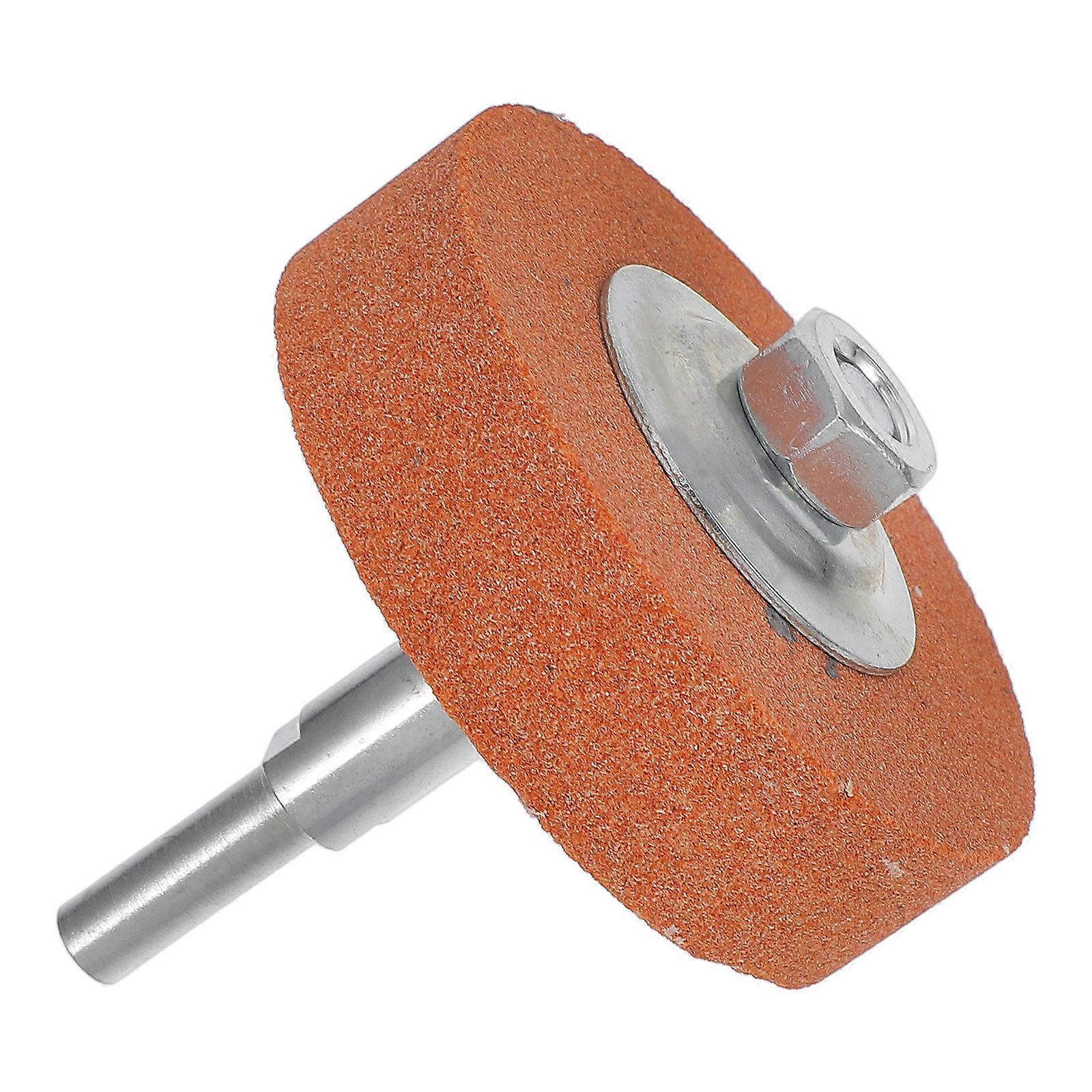 Drill Grinding Attachment Metal Grinding Head Sanding Disc for Polishing Handyman Polishing Wheel Orange 3×3×0.8in 1Set