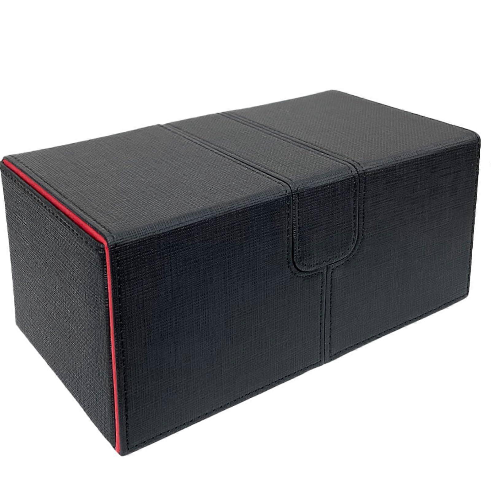 Magnetic Card Box Leather Card Storage Case Collectible Card Carrying Bag Deck Game Card Box