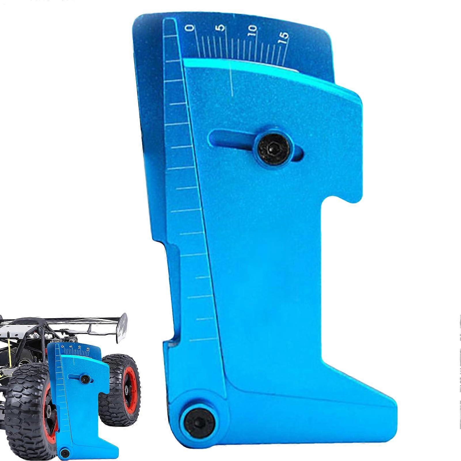 RC Car Ruler Gauge Tool, Precision Aluminium Suspension Height and Wheelbase Calibration Setup with Laser Engraved Markings