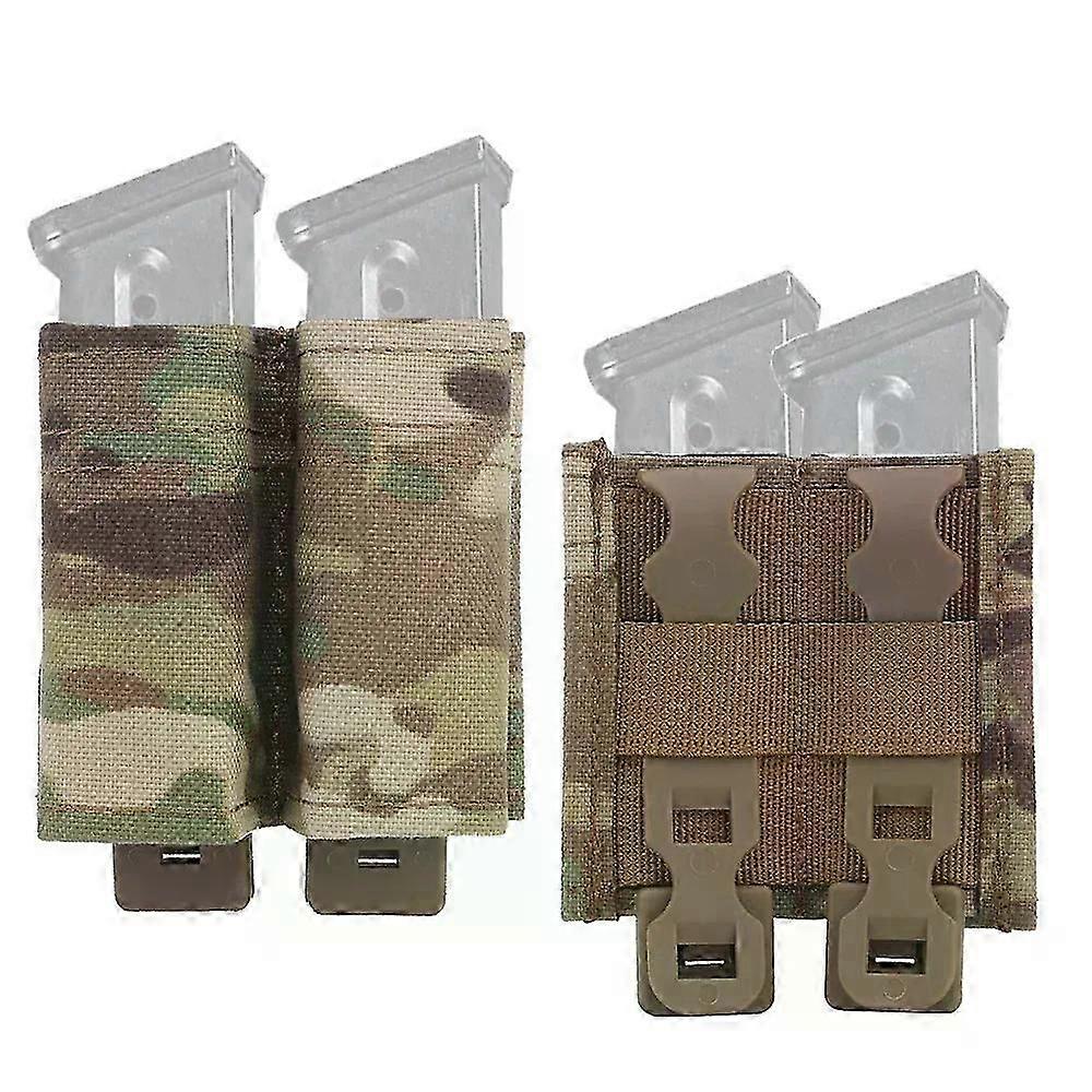 Tactical pistol magazine bag FAST 9mm single Mag bag double Mag hunting air gun holder with nylon support clip