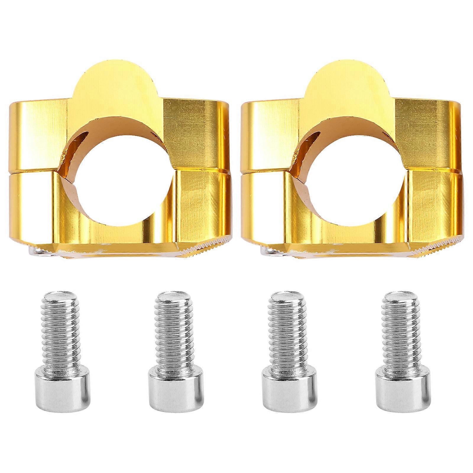 Dirt Bike Handlebar Clamp Adapter Orange For Vehicle Modification 5.75x5.05x3.5cm Change 22mm To 28mm 1 Pair