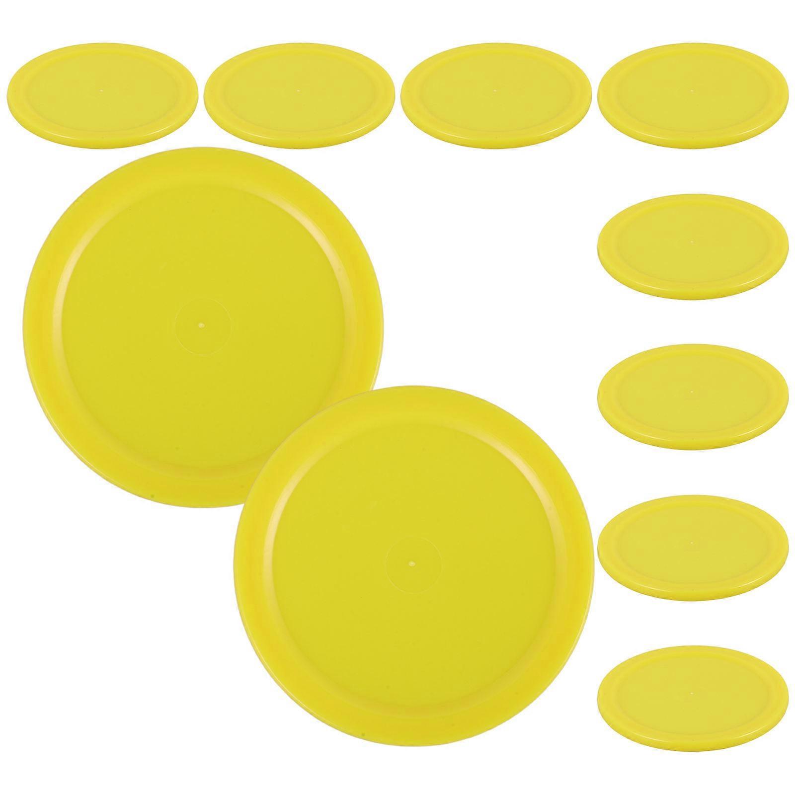 Mini Air Hockey Table with 10pcs Accessories, Desktop Ice Hockey Game, Plastic Pucks for Table Play