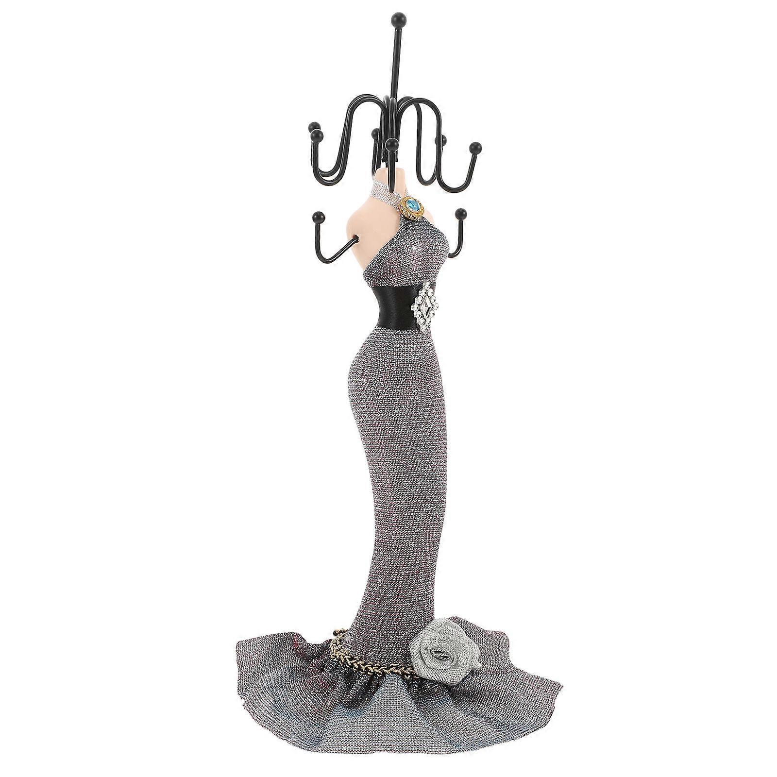Jewelry Mannequin Display Stand Simple And Elegant Multifunctional Purple 26.00X8.00X2.50CM 1Pack