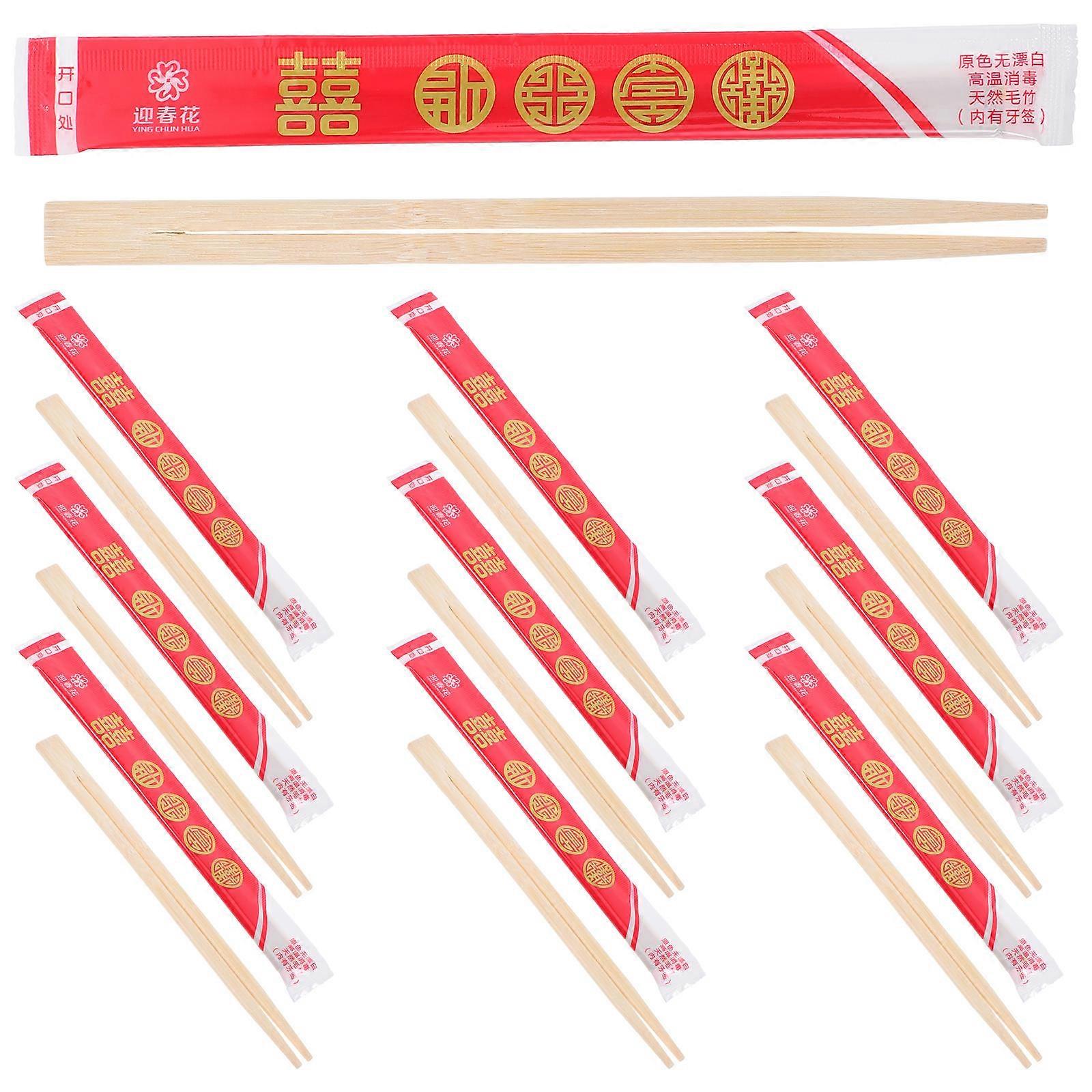 Convenient Design Traditional Chinese Long Chopsticks Red Color 40 Pairs Ideal For Banquets Cultural Events And Festivals